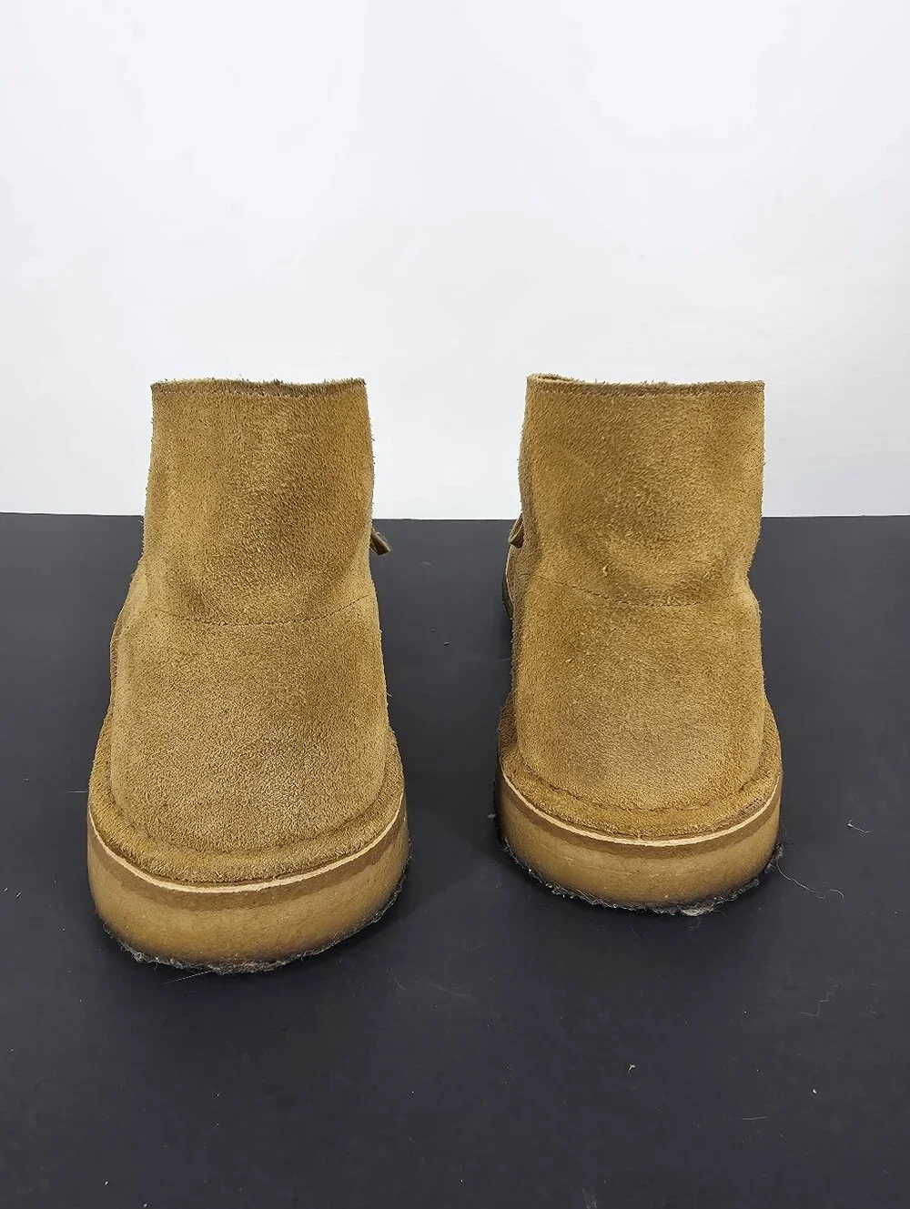 Clarks Originals Desert Boots Mens 11.5 Tan Suede Charles F Stead Chukka